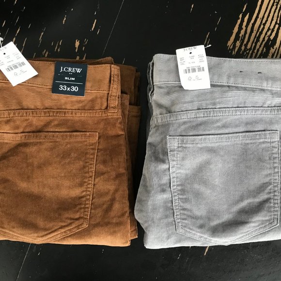 2 NWT J. Crew Factory Slim-Fit Flex Cord 33/30 - Picture 5 of 7